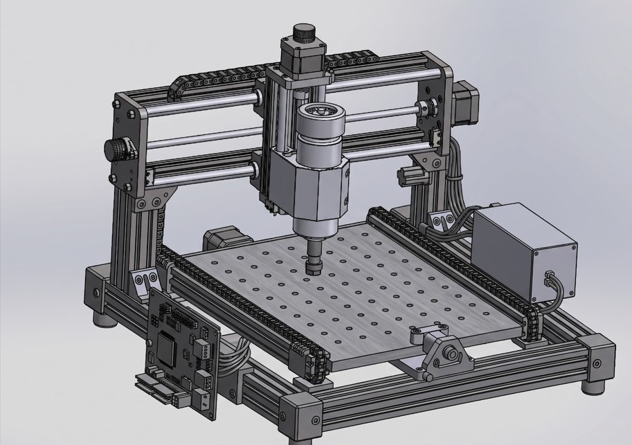 Desktop 3-Axis CNC Router & Milling Machine (Work in Progress)