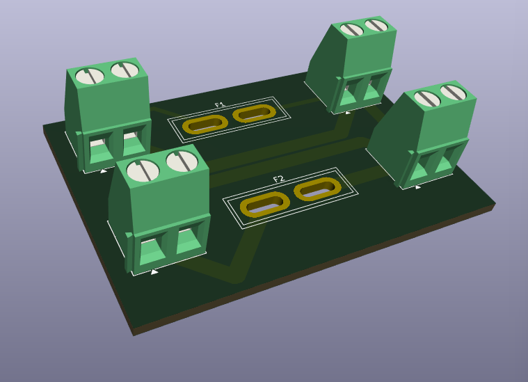 CNC Mill Power Distribution Board: Dual-Rail PCB Design in KiCad